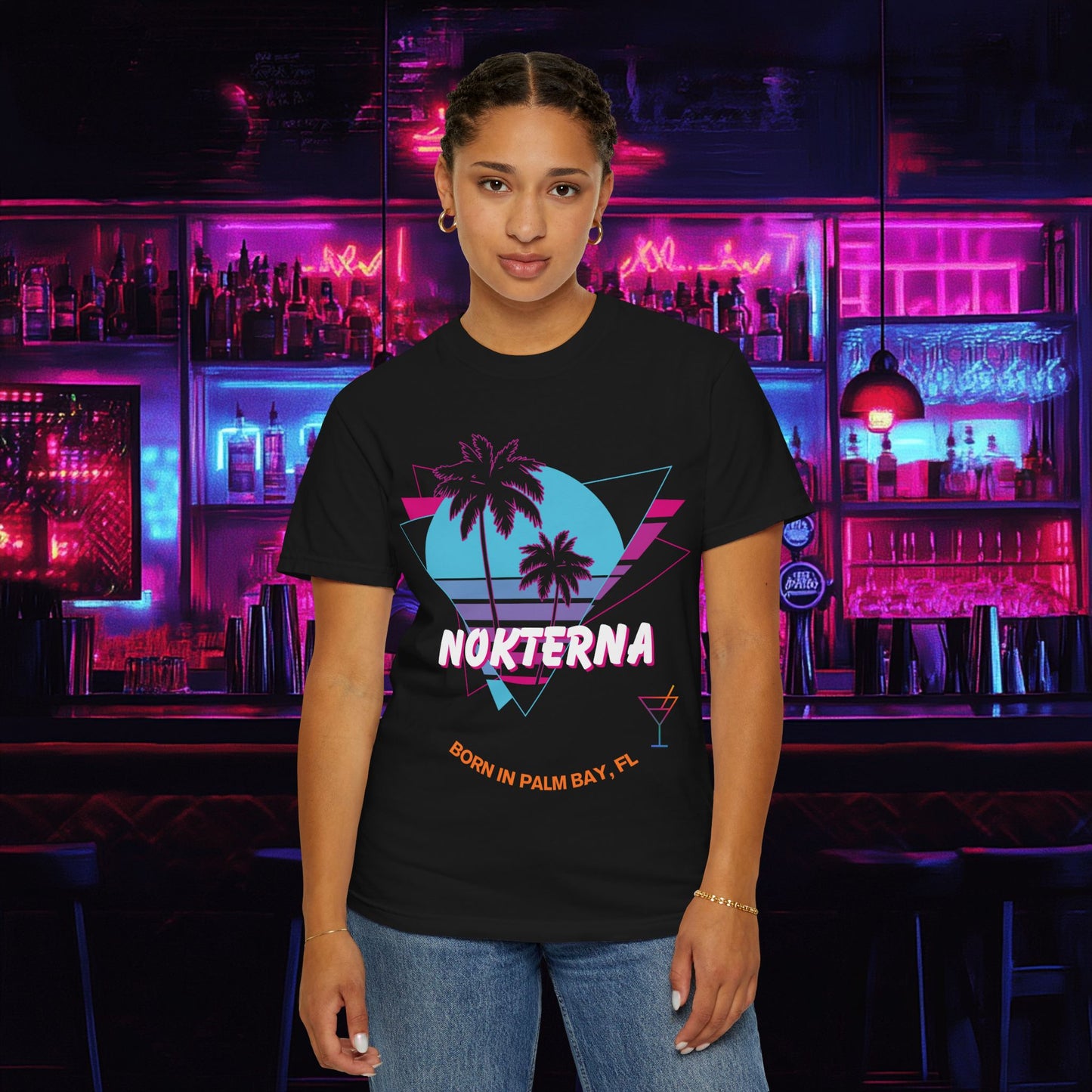 Nokterna Born in Palm Bay Tee